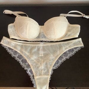 La Perla Studio Bra Panty Set NWOT Ivory bridal